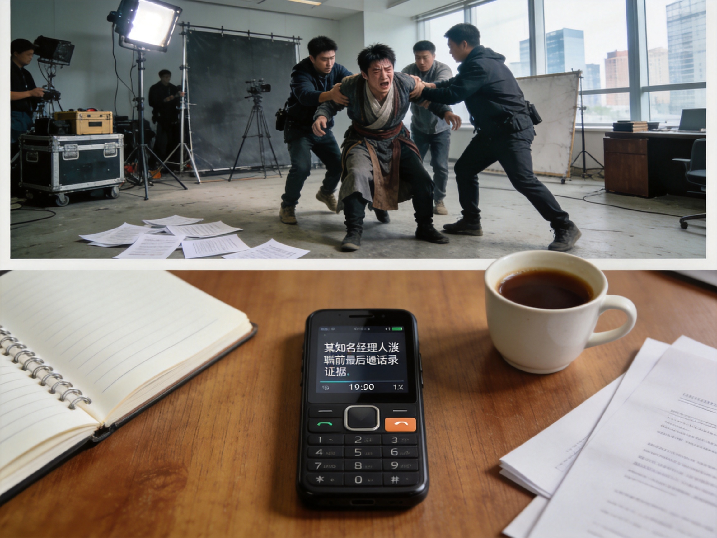 剧组虐待群演现场照片首次公开